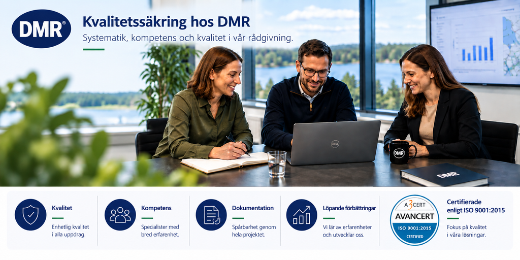 Kvalitetssäkring genom ISO 9001:2015-certifiering